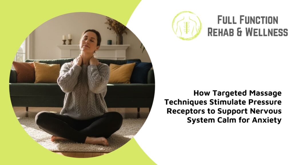 targeted massage techniques pressure receptors nervous system calm anxiety